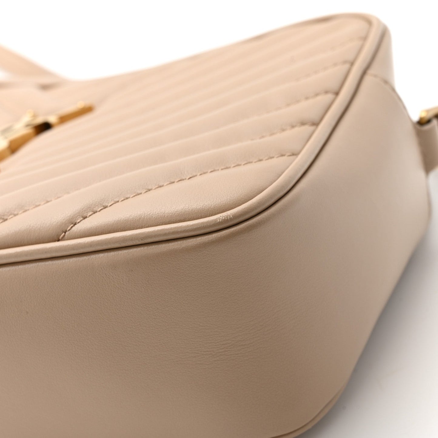 Calfskin Matelasse Monogram Lou Camera Bag Dark Beige