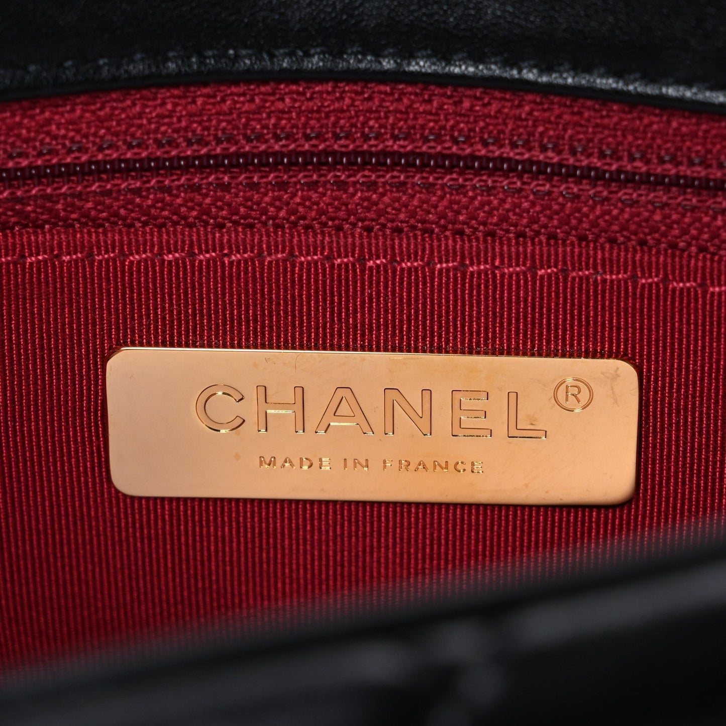 Lambskin Quilted Large Chanel 19 Flap Black