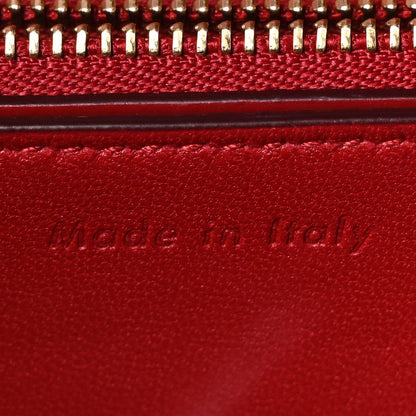 Box Calfskin Medium Classic Box Flap Bag Red