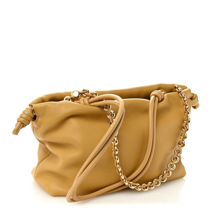 Mellow Nappa Donut Medium Chain Flamenco Knot Clutch Sahara