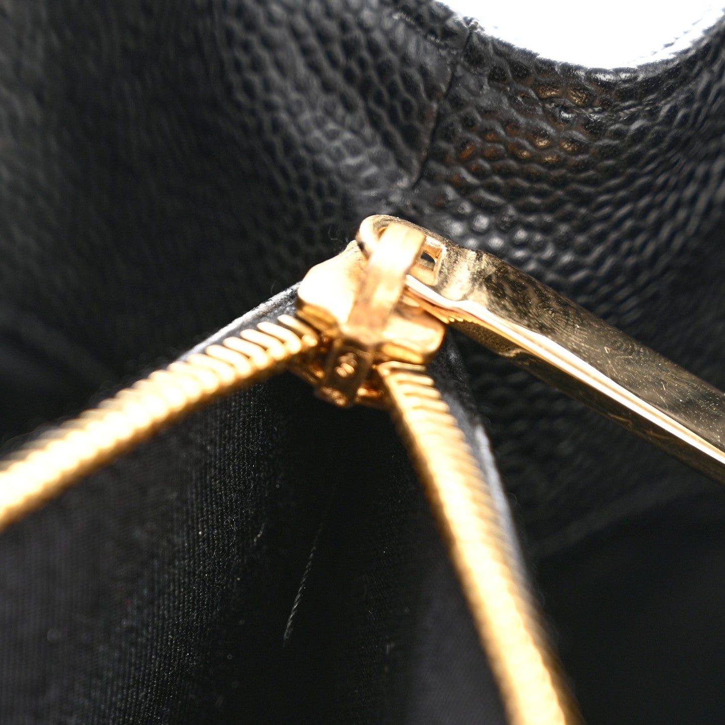 Caviar Quilted Grand Shopping Tote GST Black
