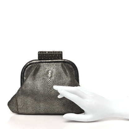 Stingray Degrade Frame Clutch Silver