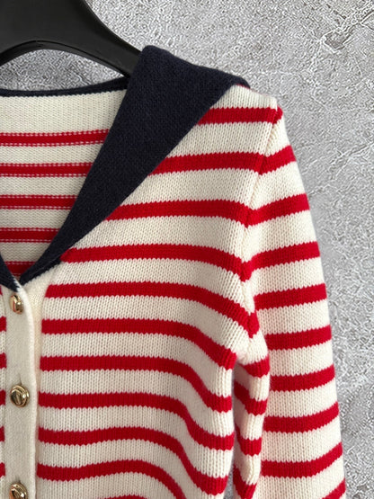 Miu Miu 25 Sailor Collar Sweater Cashmere