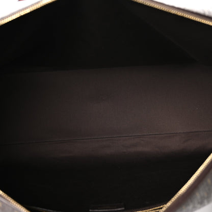 Canvas Smooth Calfskin Le Monogramme 72H Duffle Chestnut