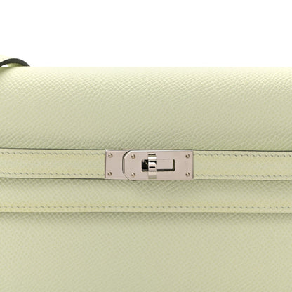 Epsom Kelly Wallet To Go Vert Fizz
