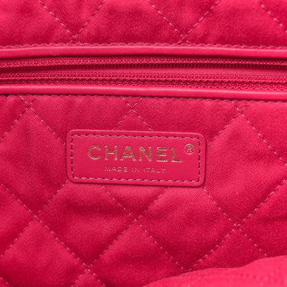 Shiny Calfskin Quilted Small Chanel 22 Fuchsia