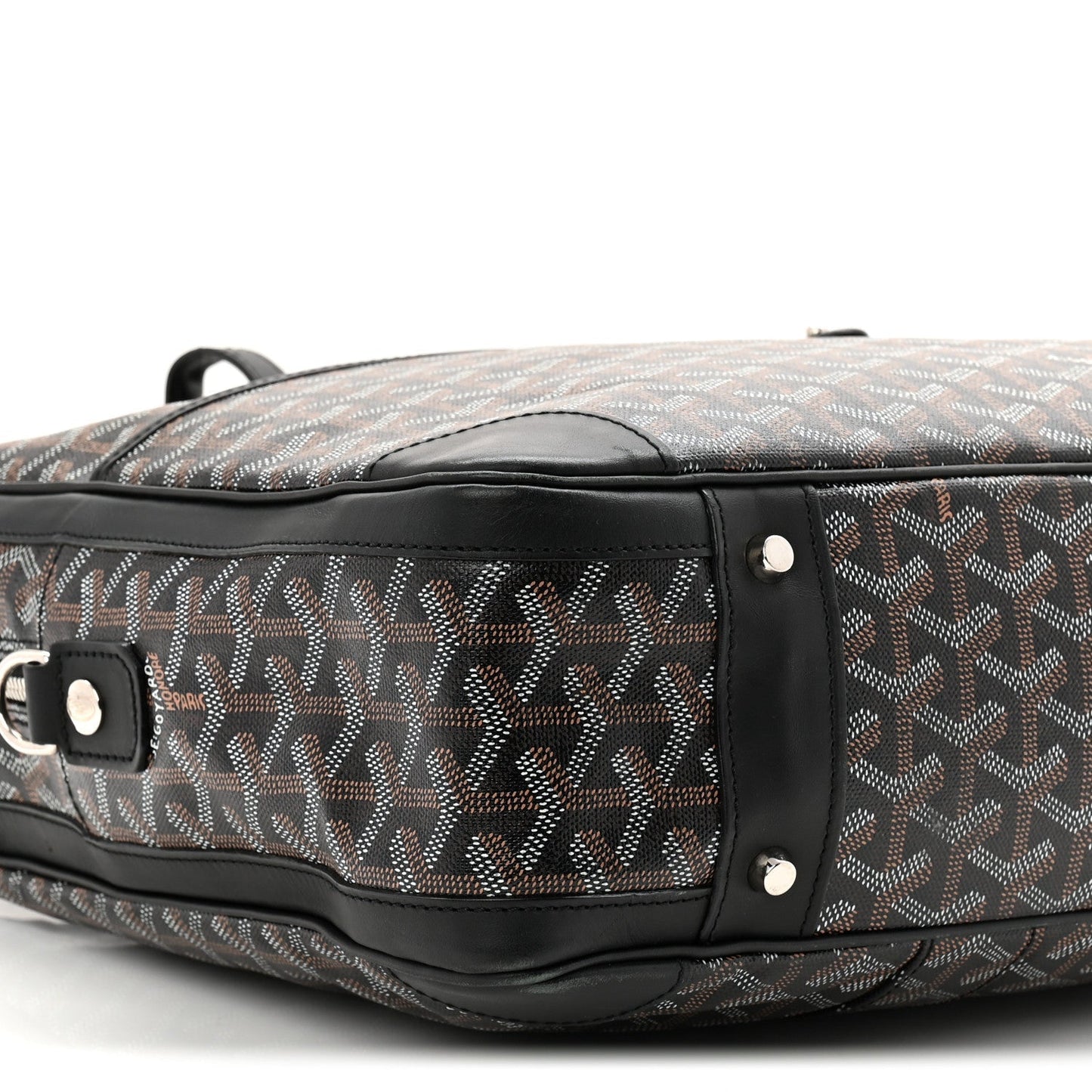 Goyardine Ambassade MM Briefcase Black