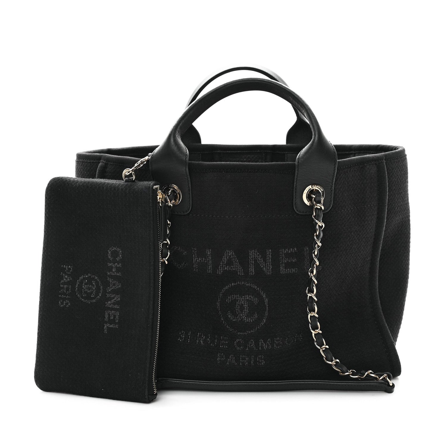 Mixed Fibers Small Deauville Tote Black