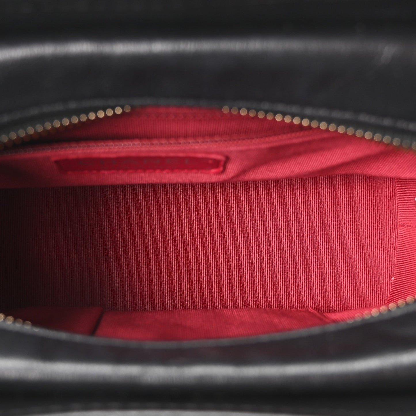 Aged Calfskin Chevron Quilted Small Gabrielle Hobo Black