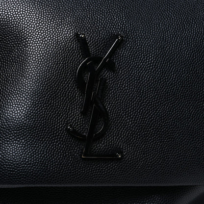 Grain De Poudre Medium West Hollywood Monogram Fold-Over Bag Black