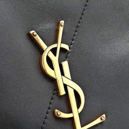 Lambskin Matelasse Monogram Large Jamie 4.3 Pochon Black
