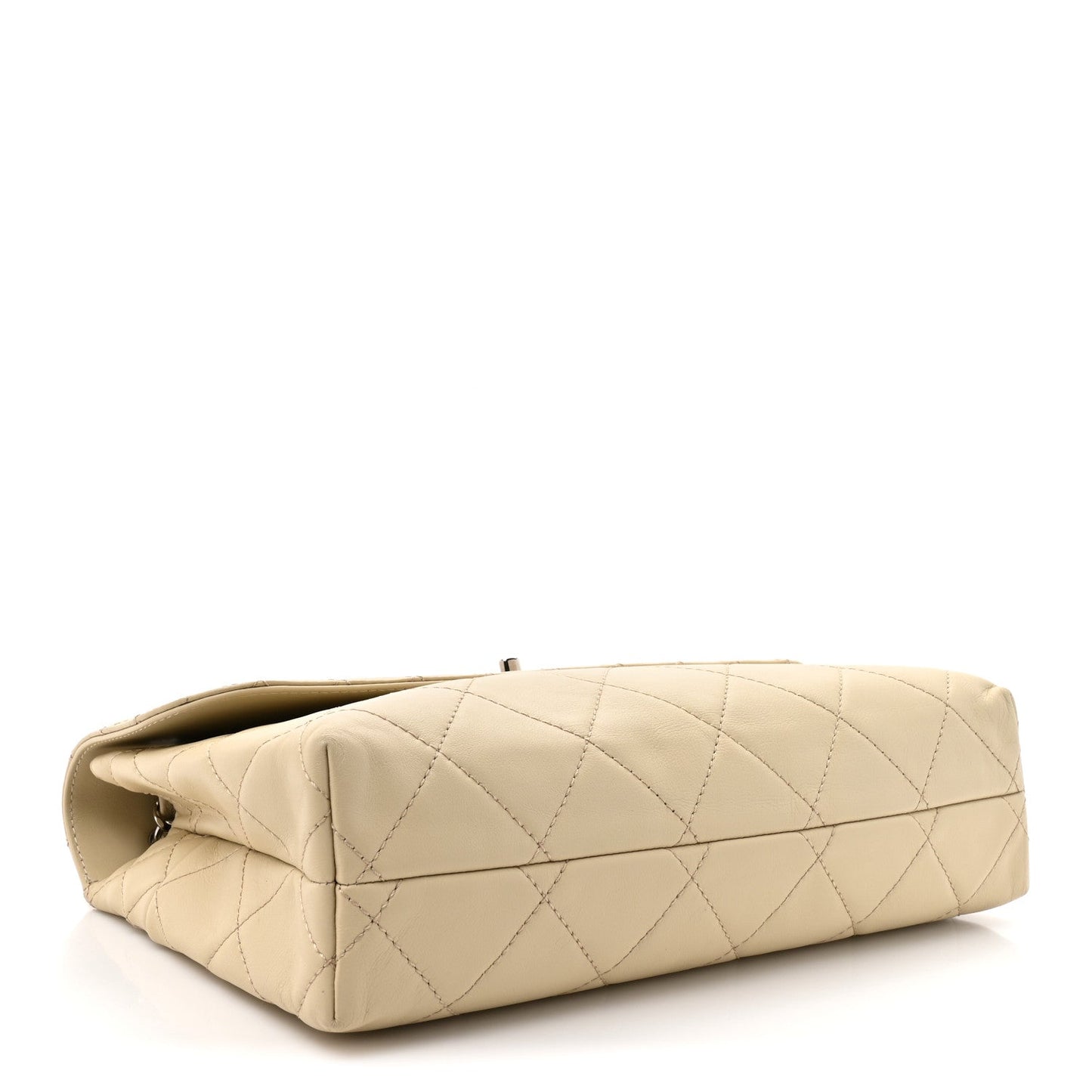 Calfskin Quilted In the Business Flap Bag Light Beige