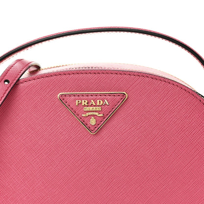Saffiano Lux Odette Crossbody Magenta