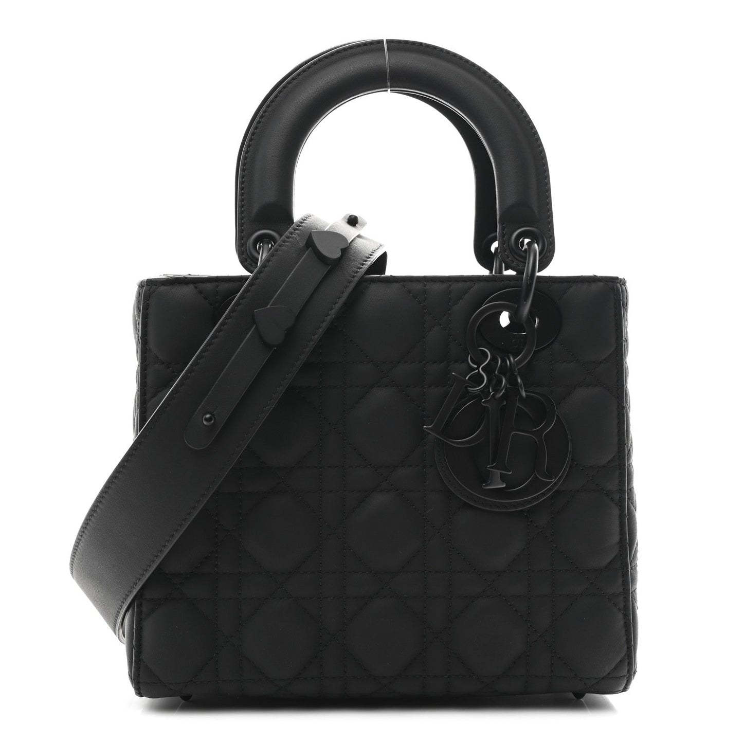 Ultra Matte Calfskin Cannage Small My ABCDior Lady Dior Black