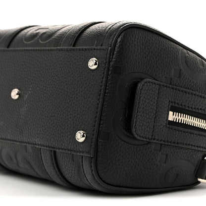 Piuma Calfskin Jumbo GG Embossed Mini Duffle Bag Black