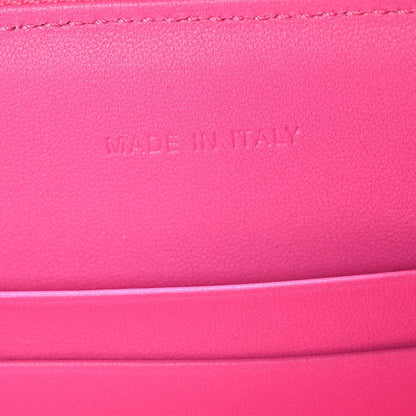 Calfskin CD Signature Oval Crossbody Camera Bag Rani Pink