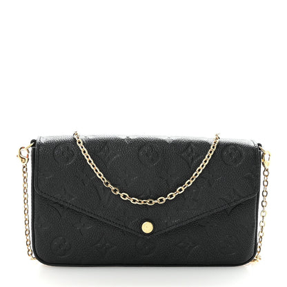 Empreinte Pochette Felicie Chain Wallet Black