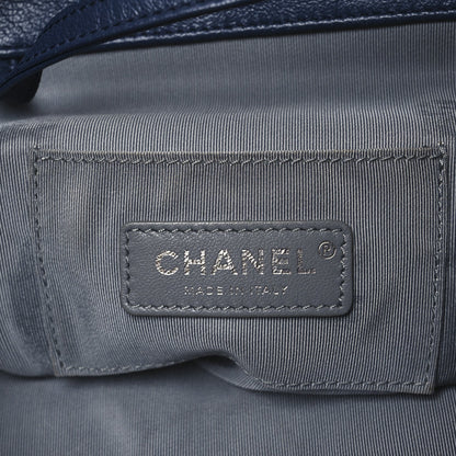 Calfskin Quilted Small Urban Spirit Backpack Blue
