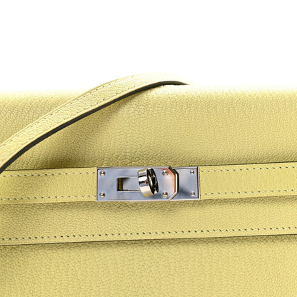 Chevre Mysore Kelly Wallet To Go Jaune Bourgeon