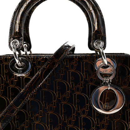 Patent Ultimate Medium Lady Dior Brown