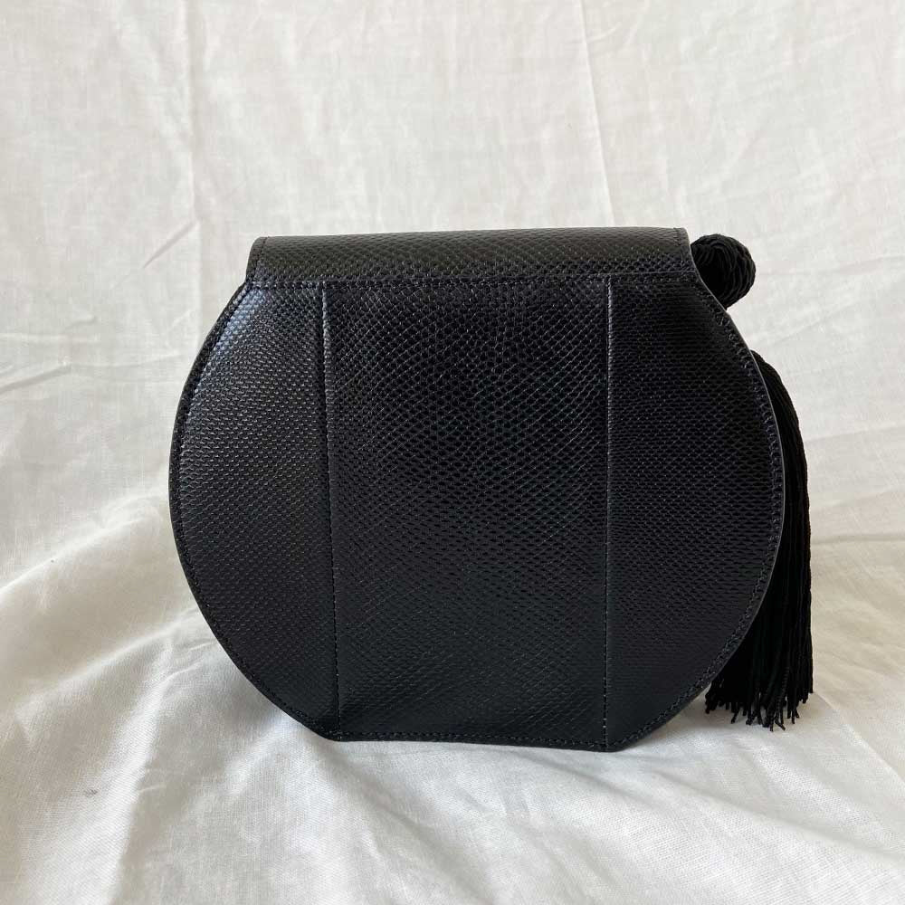 Saint Laurent Demie Lune Minaudiere Lizard Embossed