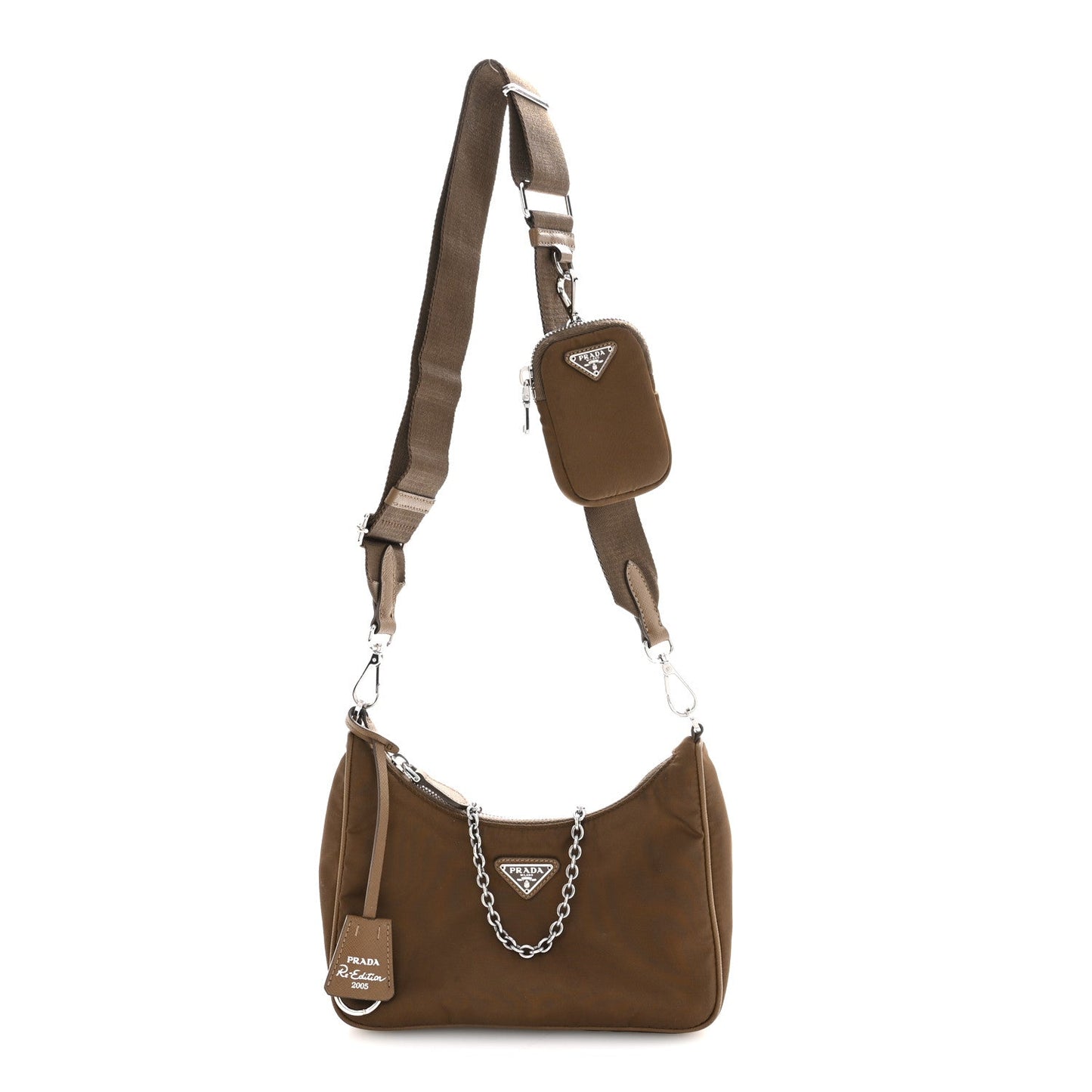 Nylon Re-Edition 2005 Shoulder Bag Cacao
