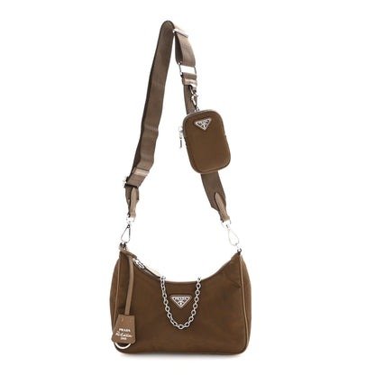 Nylon Re-Edition 2005 Shoulder Bag Cacao