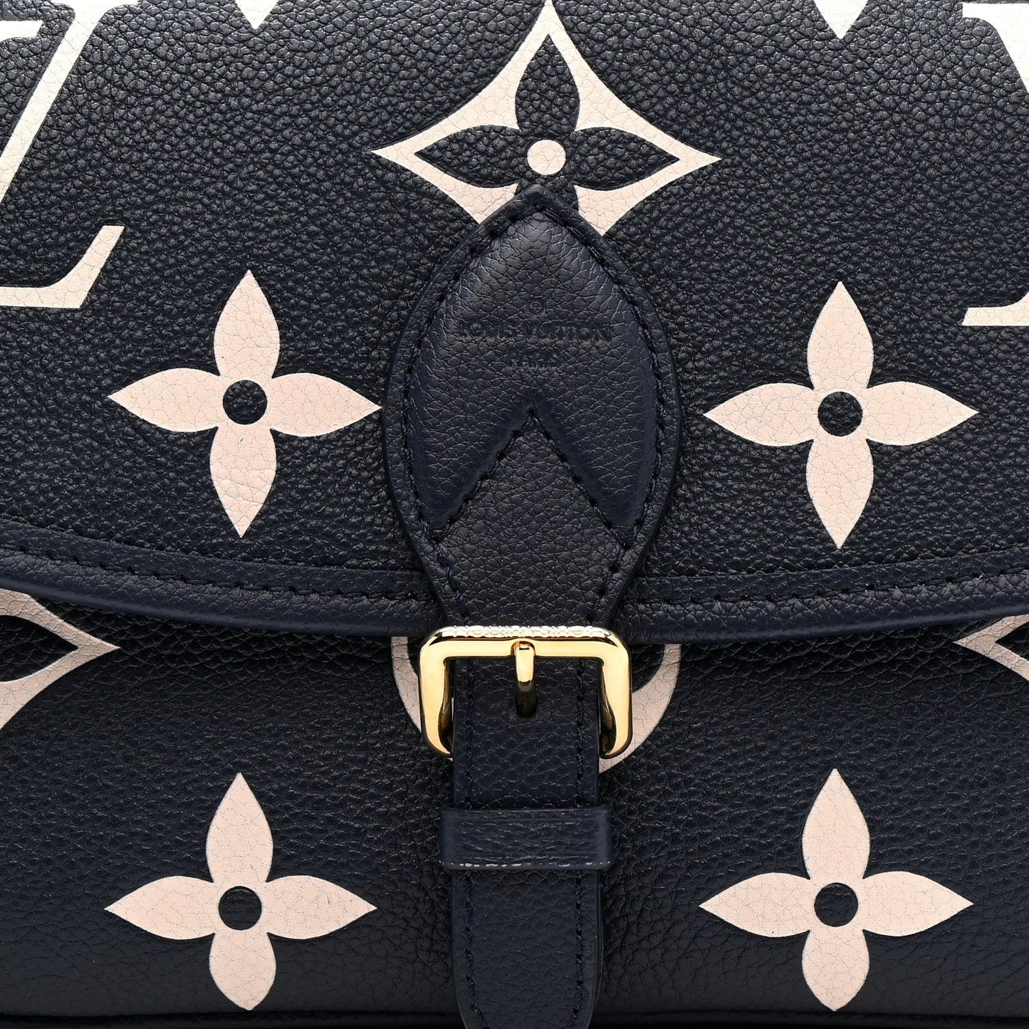 Empreinte Giant Monogram Diane Navy Creme
