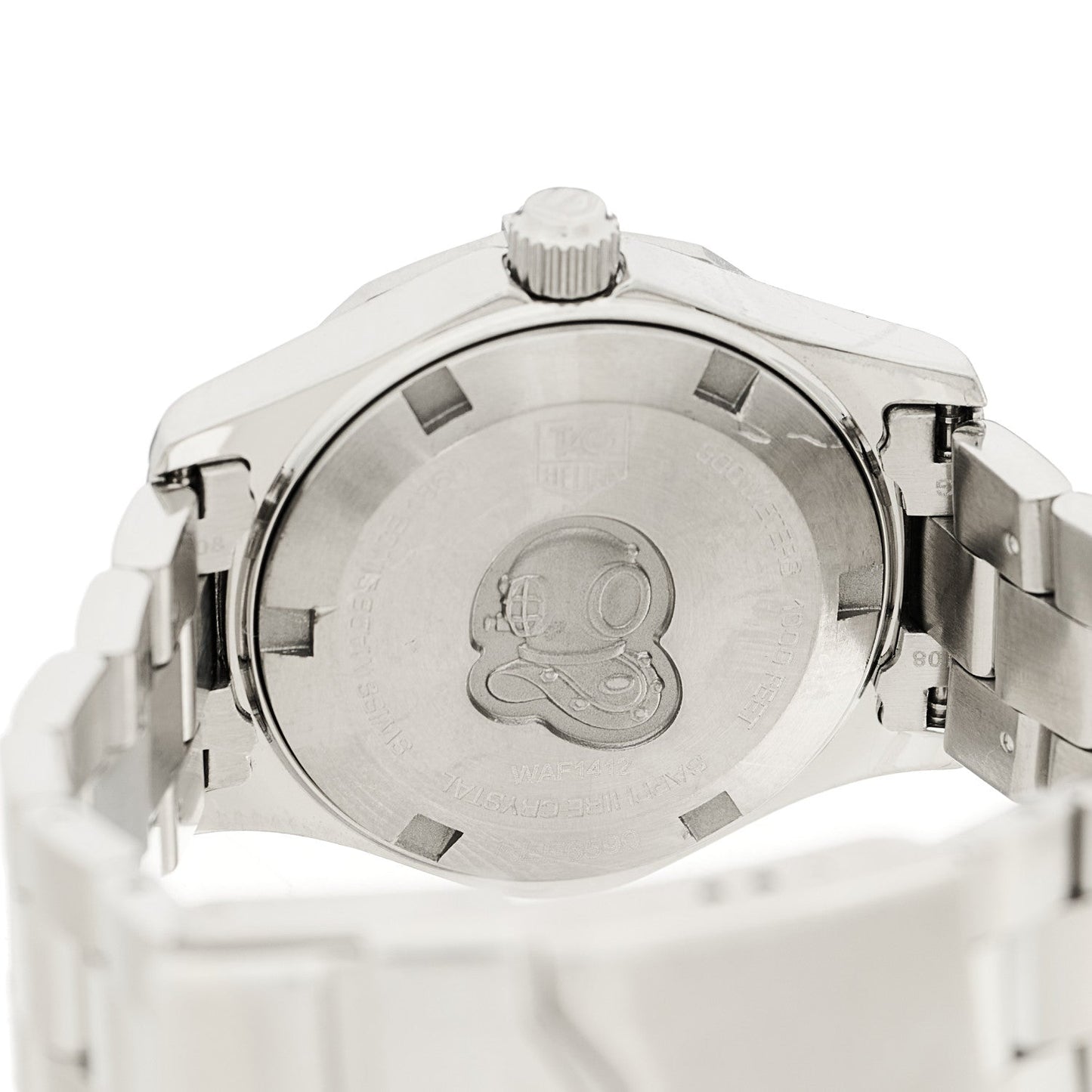 Stainless Steel 27mm Aquaracer 300M Quartz Watch Silver WAF1412