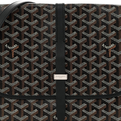 Goyardine Belvedere II MM Messenger Bag Black