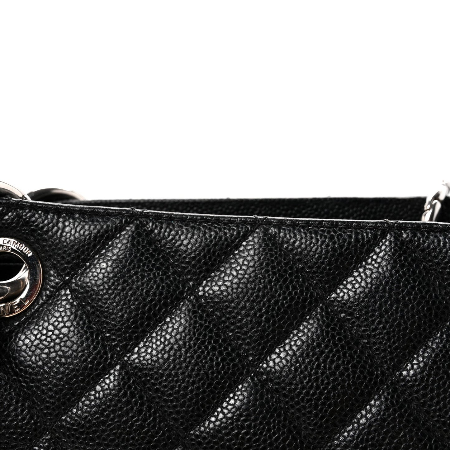 Caviar Quilted Grand Shopping Tote GST Black