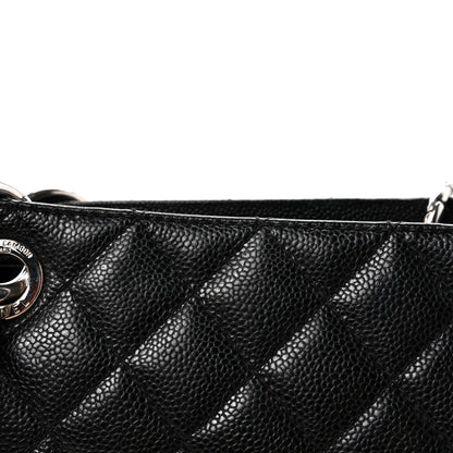 Caviar Quilted Grand Shopping Tote GST Black
