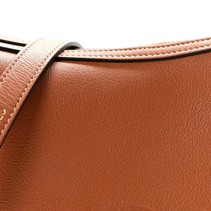 Supple Calfskin Small Triomphe Heloise Shoulder Bag Tan