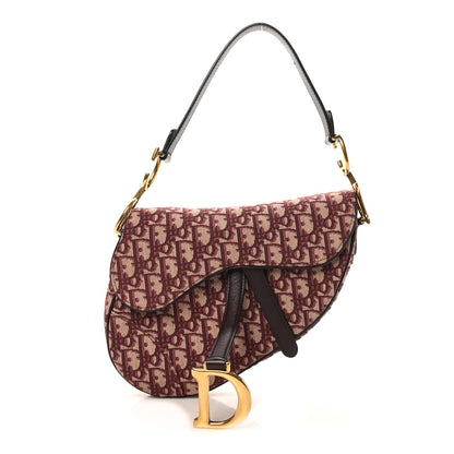 Oblique Saddle Bag Burgundy