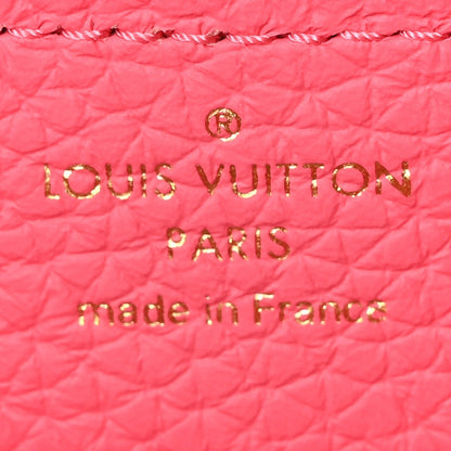 Taurillon Monogram Tile Capucines Mini  Dragonfruit Ballet Pink