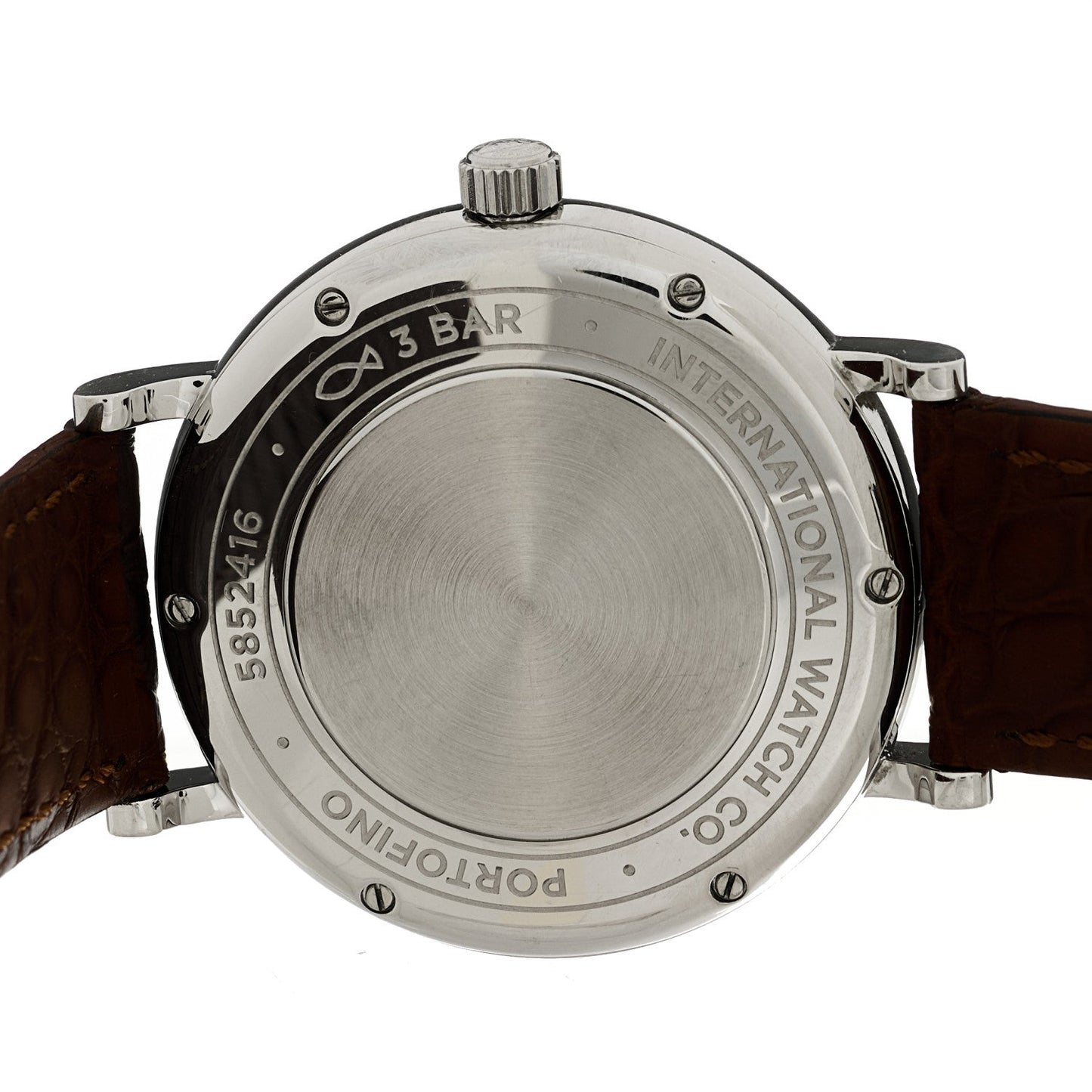 Stainless Steel Crocodile Diamond 37mm Portofino Automatic Watch IW458101