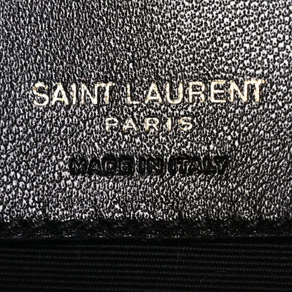 Lambskin Chevron Quilted Medium Loulou Black