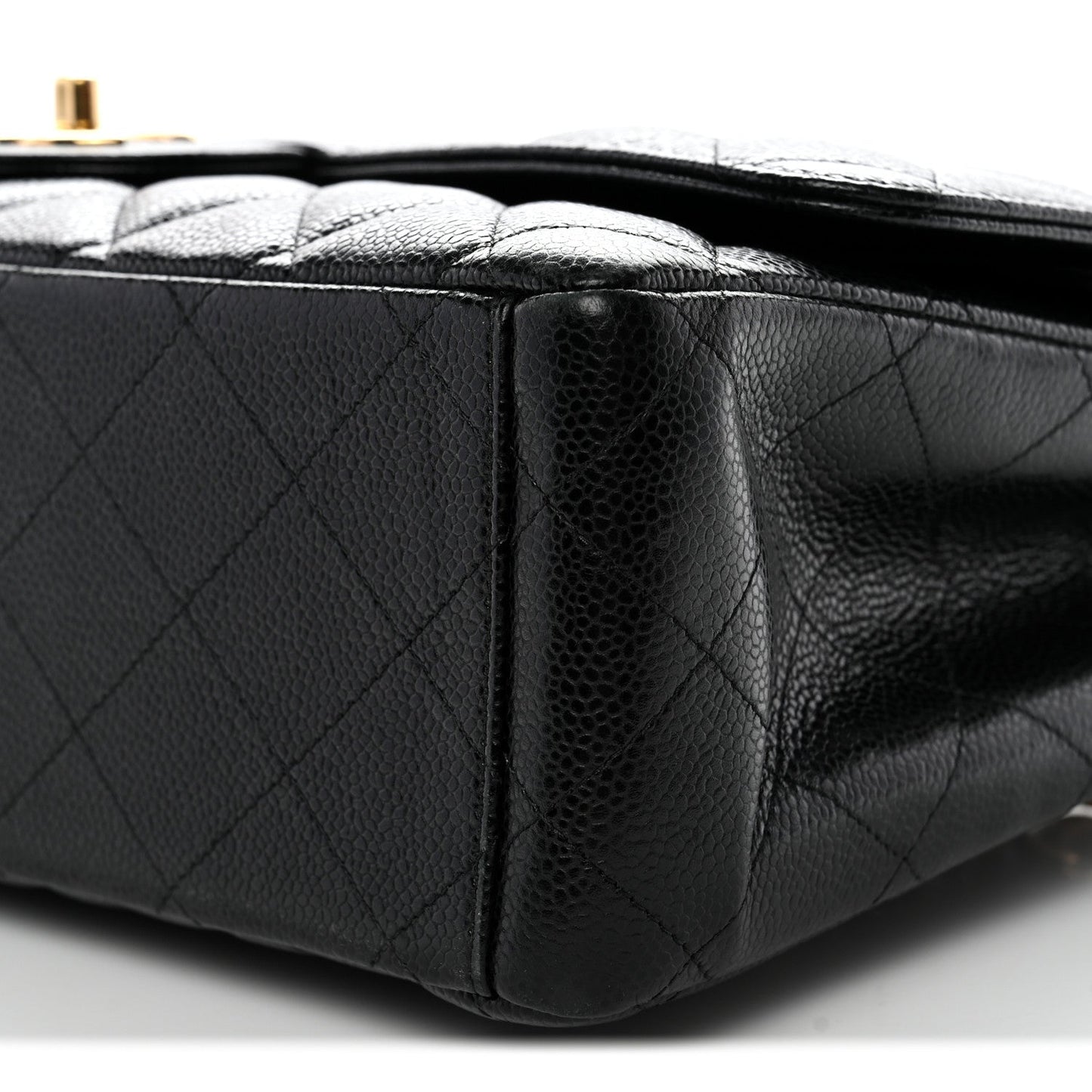 Caviar Quilted Maxi Double Flap Black