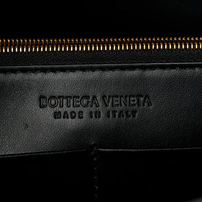 Calfskin Medium Falcon Shoulder Bag Black