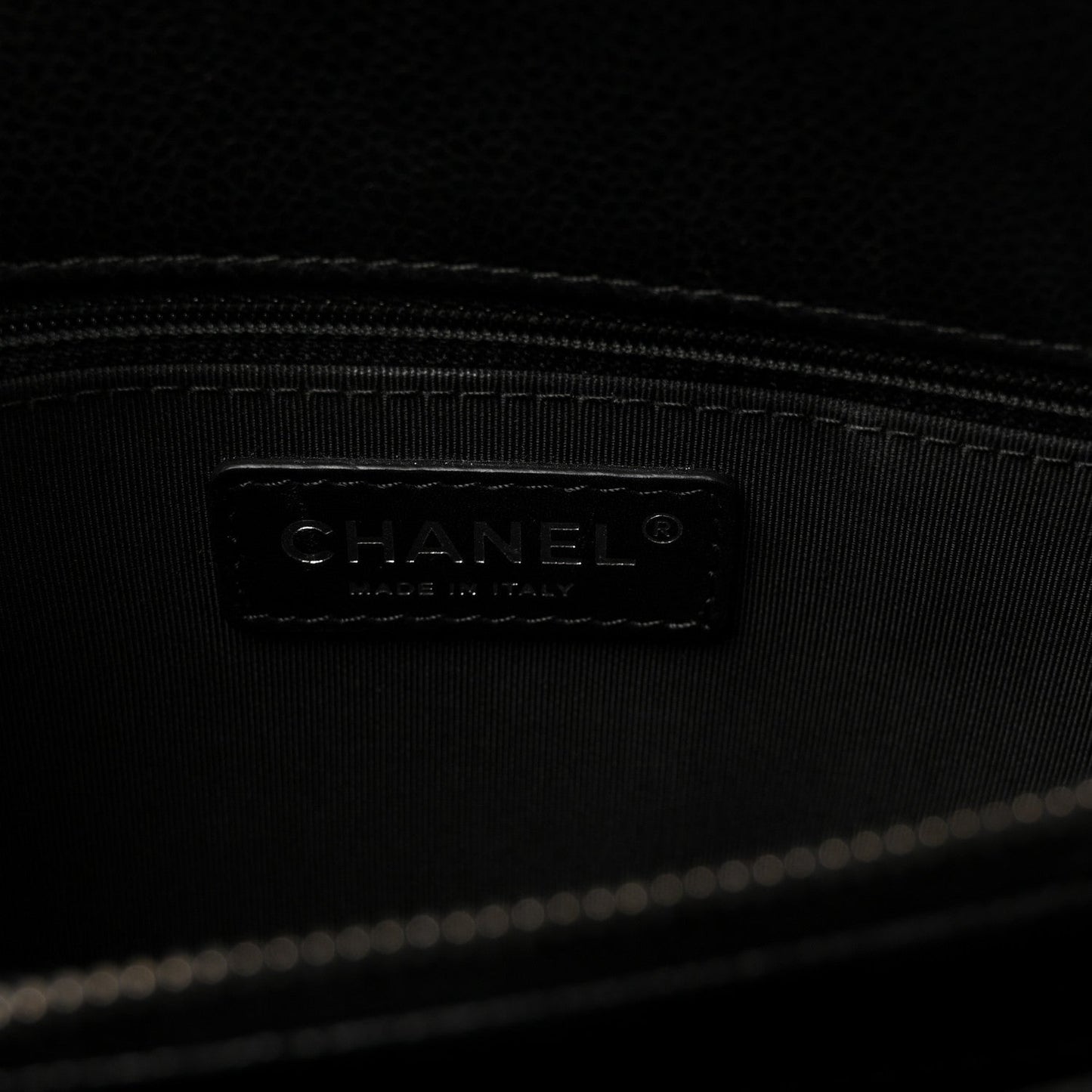 Caviar Quilted Small City Shopping Tote Black