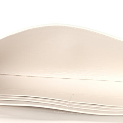 Nappa Intrecciato Long Andiamo Top Handle Clutch White