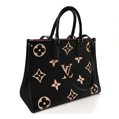 Empreinte Monogram Giant Onthego MM Black Beige