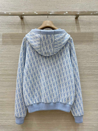 CD 25 Hooded Jacket Blue 2 Sides Cotton