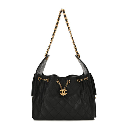 Caviar Quilted Small Chanel 25 Handbag Black