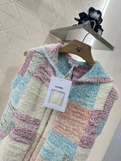 CHANEL SLEEVELESS KNIT HOODIE 276505