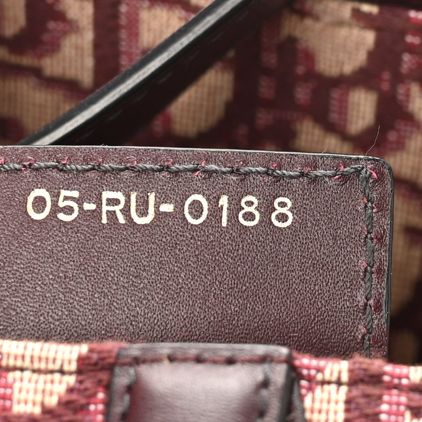 Oblique Saddle Bag Burgundy