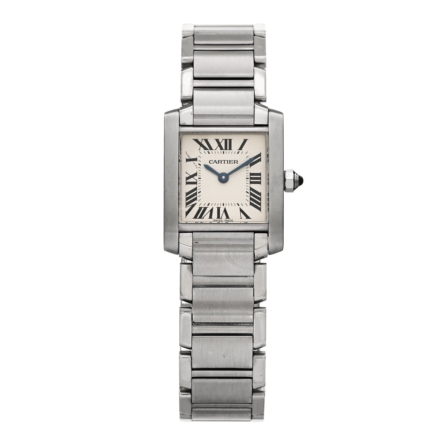 Stainless Steel 20mm Tank Francaise Quartz Watch