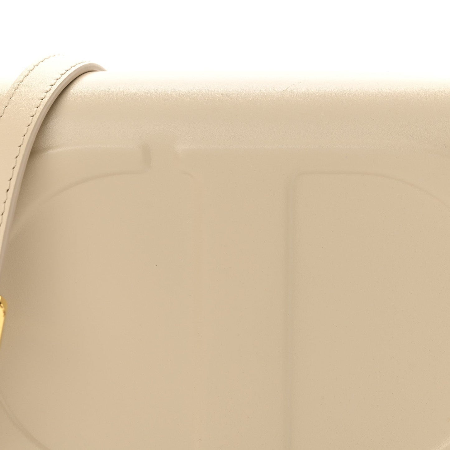Calfskin CD Signature Flap Crossbody Caramel Beige