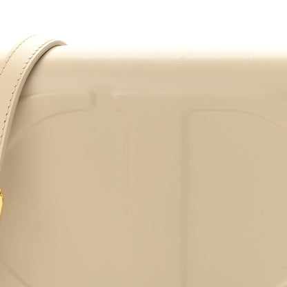 Calfskin CD Signature Flap Crossbody Caramel Beige