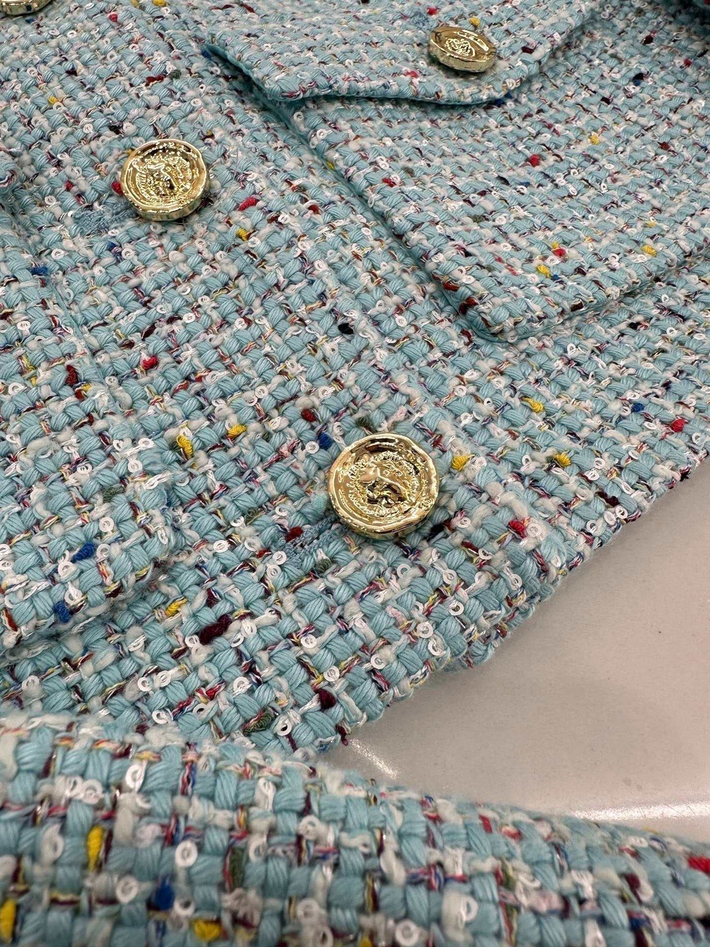 CHANEL MULTICOLOR KNITTED CARDIGAN 276610